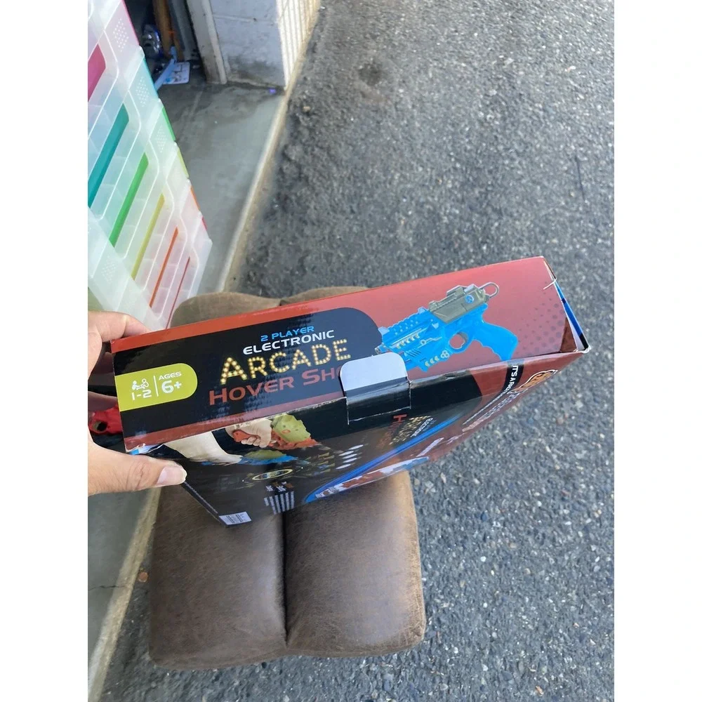 Electronic Arcade Hover Shot Complete Game 2 Shooters A Lil Damaged Box